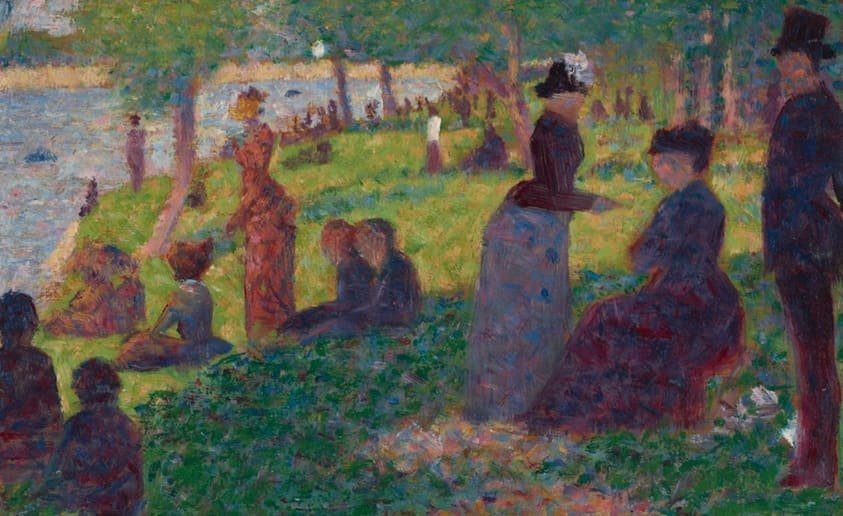 Oil Sketch for "A Sunday on La Grande Jatte — 1884", Georges Seurat