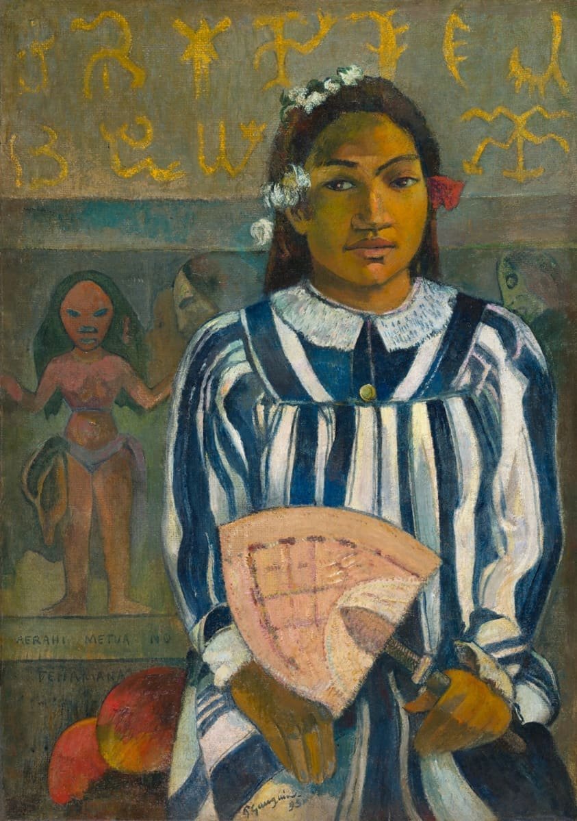 Merahi metua no Tehamana (Tehamana Has Many Parents or The Ancestors of Tehamana), Paul Gauguin
