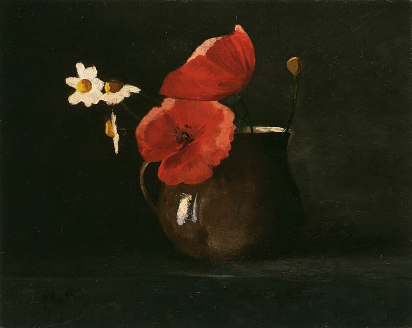 Flowers: Poppies and Daisies, Odilon Redon