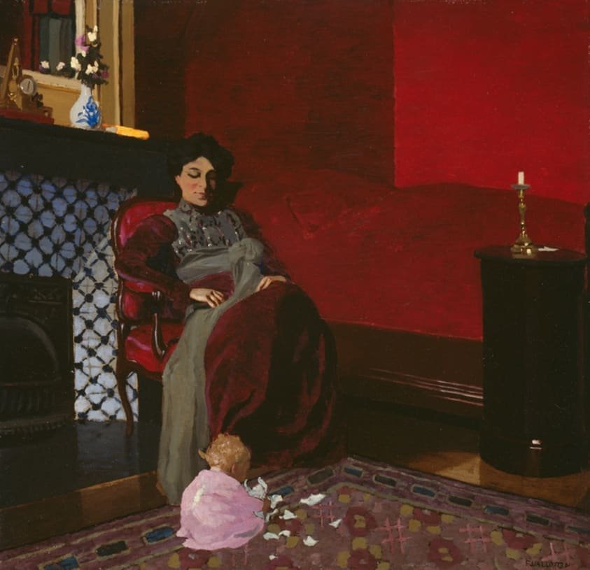 The Red Room, Etretat, Félix Edouard Vallotton